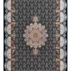 A stunning Qaleen Carpets rug with intricate patterns and a rich, dark background, perfect for adding a touch of elegance to