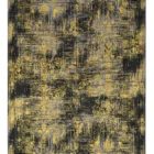 Qaleen Carpets' Qaleen Collection rug in a modern, abstract design with a mix of gold and black colors