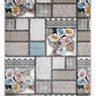 A beautiful, intricately designed carpet with a floral pattern, perfect for adding a touch of elegance to any room,