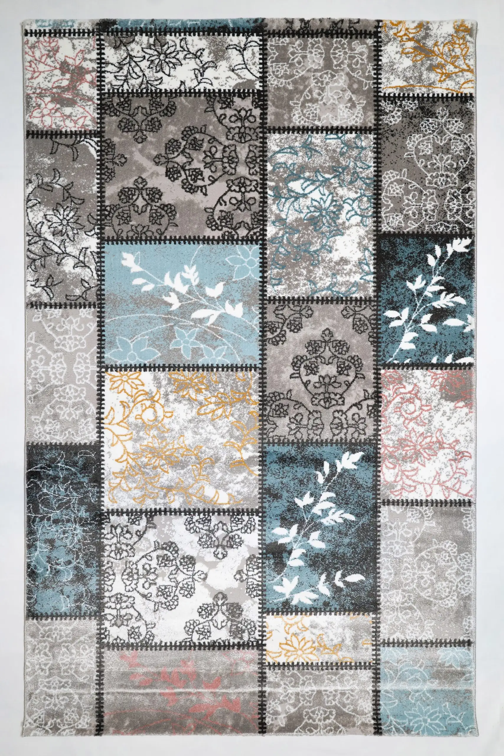 Carpets and Rugs: A Mix of Patterns and Colors Carpets A rug with a mix of carpet and rug patterns, featuring a mix of colors and patterns, including a carpet and a rug,
