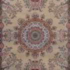 Carpets A beautiful, intricately designed carpet with a central medallion surrounded by floral patterns and a border of