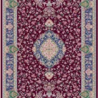 Carpets A carpet with a red and blue pattern