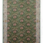 Carpets A beautiful, intricately designed carpet with a green background and intricate patterns, perfect for adding a touch