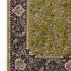 Carpets A beautiful, intricately designed carpet with a green and black pattern