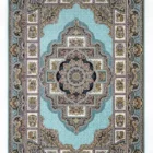 Carpets A beautiful, intricately designed carpet with a central flower pattern and a soft, blue background, surrounded by