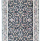 A beautiful, intricately designed carpet with a rich, vibrant pattern, perfect for adding a touch of elegance to any room,