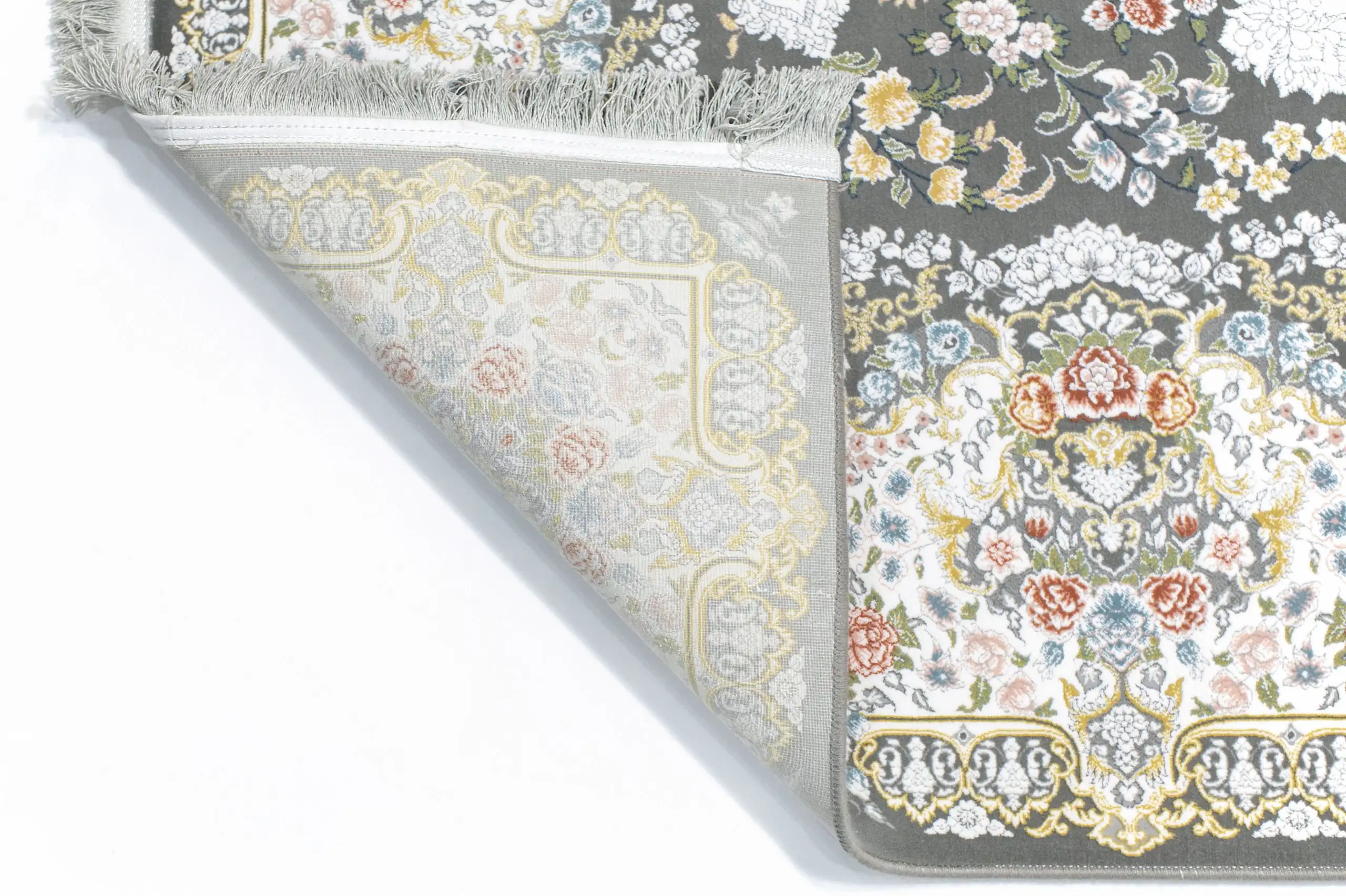 Carpets A beautiful, intricately designed carpet with a floral pattern, showcasing the art of carpeting
