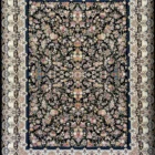 Carpets A beautiful, intricately designed carpet with a rich, dark background and a vibrant, colorful pattern of flowers and