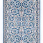A beautiful, intricately designed carpet with a rich, vibrant pattern, perfect for adding a touch of elegance to any room,