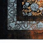 Carpets A close-up of a rug with a floral pattern, showcasing the intricate details of the carpet's design, with a focus on
