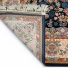 Carpets A carpet with a floral pattern and a fringe at the top