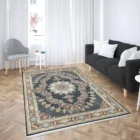 Carpets A beautifully designed carpet in a living room, adding a touch of elegance and comfort
