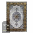Carpets A beautiful, intricately designed Persian-style carpet with a central medallion and intricate patterns
