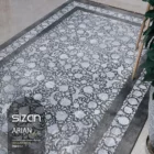 Carpets A beautiful, intricately designed carpet with a floral pattern